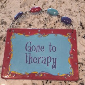 GANZ Red and Blue Therapy Wall Decor